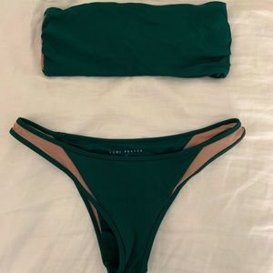 Emerald Green Ribbed Tori Praver Bikini
